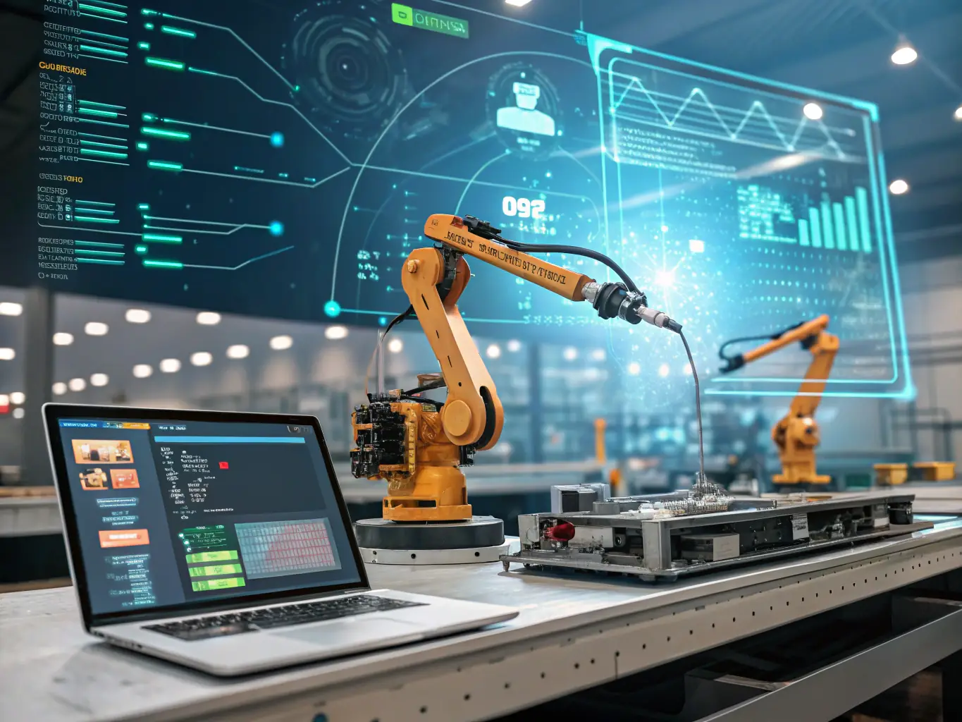 A dashboard interface displaying various automation tools and integrations, highlighting seamless connectivity and improved efficiency.